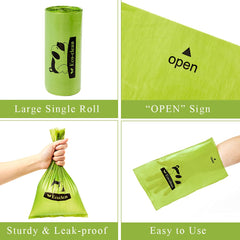 ECO-CLEAN poop bags measure 8x13 inches for all size pets.