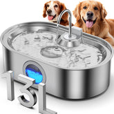 ECOCONUT 3.4 Gal dog fountain front view shows large capacity for big dogs