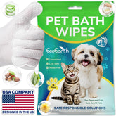 EcoEarth Premium Pet Wipes package — no-rinse convenience for quick grooming.