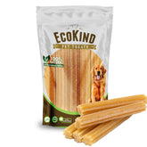 EcoKind Premium Gold Churro Chews pack showing natural Himalayan yak cheese, ideal for long-lasting chewing.