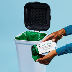 EcoLeo compostable green liners deliver durable, plastic-free waste containment.