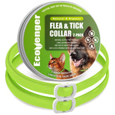 EcoVenger Flea Collar green pack for dogs and cats offering lasting protection against fleas and ticks