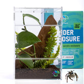 EctoTherm jumping spider enclosure front view showing secure containment.