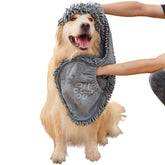 EDENATURE Microfiber Dog Bath Towel with high absorption for fast drying after baths.