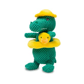 Edlike Squeaky Dinosaur Toy front view for interactive play and chewing fun.