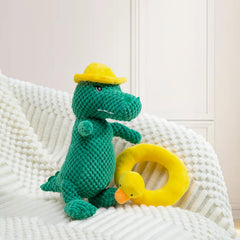 Edlike Squeaky Dinosaur Toy soft-plush texture offers cuddling and comfort.