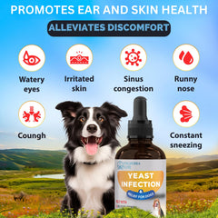 EDUZEBRA itch-relief-dog-skin bottle supports gentle relief from irritated skin.