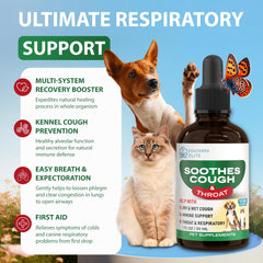 EDUZEBRA Kennel Cough Drops bottle highlighting travel-friendly relief
