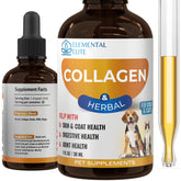 EDUZEBRA liquid collagen for dogs and cats boosts coat gloss for a healthy shine.
