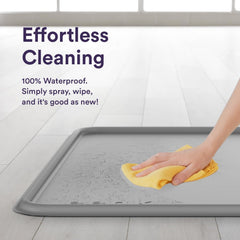 eenk pee pad tray holder non-slip bottom keeps it steady on slick floors