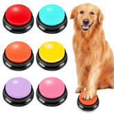 EEPYOCB recordable dog buttons six-color set with color cues for training.