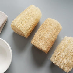 EFYUE 4-piece loofah pack laid out for small pets enrichment