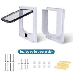 EGETOTA cat door weatherproof ABS demonstrates durable, weather-resistant construction.
