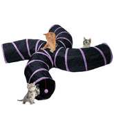 EGETOTA cat tunnel S4 large open-view showcases soft fabric and sturdy frame for play.