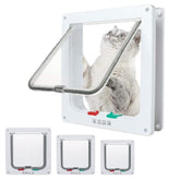 EGETOTA goTeamghjkl cat door flap installed on exterior door for weatherproof access.