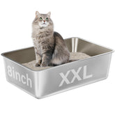 EGMEHOAD XXL exterior in stainless steel showing durable construction for large cats