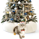 EHEYCIGA cat tunnel bed cute design with plush fleece for cozy naps.
