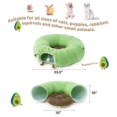 EHEYCIGA cat tunnel bed interactive balls boost engagement during play