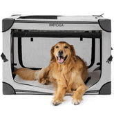 EHEYCIGA collapsible dog crate 36in front view for secure large dog containment on the go