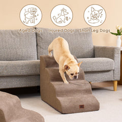 EHEYCIGA curved dog stairs bed-edge use for easy bed access.