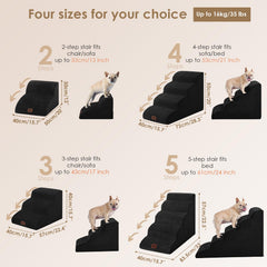 EHEYCIGA curved dog stairs cover close-up highlights washable cover for easy cleaning
