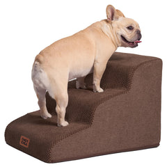 EHEYCIGA curved dog stairs with foam assist small dogs to reach the sofa comfortably