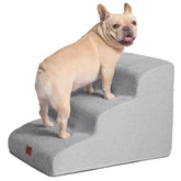 EHEYCIGA curved dog stairs side view for easier furniture access