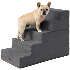 EHEYCIGA dog stairs 25in height with five steps for easy bed access.