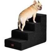 EHEYCIGA dog stairs 4-step bed-edge setup for easy bed access