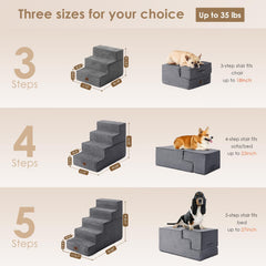 EHEYCIGA five-step stairs suitable for high bed usage