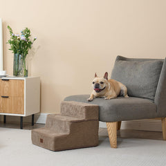 EHEYCIGA dog stairs non-slip-base ensures steady footing during climbs.