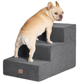 EHEYCIGA dog stairs side view with non-slip grip for safe climbing.