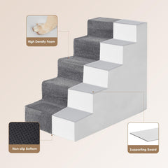 EHEYCIGA dog stairs with sturdy 30D foam for stability