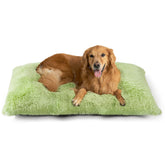 EHEYCIGA fluffy dog crate bed close-up plush fur for cozy naps