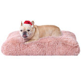 EHEYCIGA fluffy dog crate bed with soft surface for cozy naps.