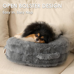 EHEYCIGA fluffy rabbit fur texture adds warmth and luxury