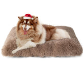 EHEYCIGA Fluffy XXL Dog Crate Pad closeup fur texture for cozy comfort.