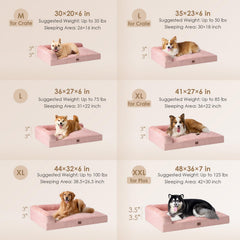 EHEYCIGA memory-foam-dog-bed-egg-crate-foam cushions joints for comforting decompression.