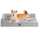 EHEYCIGA memory foam dog bed egg crate foam for joint relief