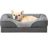 EHEYCIGA memory foam dog bed, front view, offering supportive comfort for joints