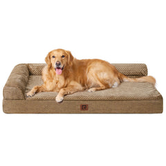 EHEYCIGA XL memory foam dog bed front view shows cozy large-dog comfort.