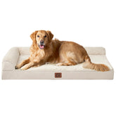 EHEYCIGA memory foam dog bed XL front view for large dogs' comfort