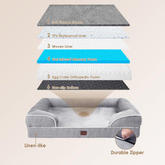 EHEYCIGA non-slip-bottom dog bed stays in place during play