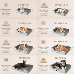 EHEYCIGA orthopedic bed XL bolsters close-up highlights neck and head comfort.