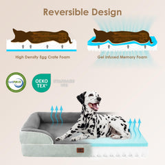 EHEYCIGA bed surface in plush fleece offers inviting, cozy sleep space.