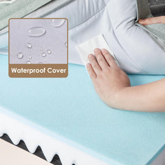 EHEYCIGA orthopedic bed XL waterproof cover close-up demonstrates dry surface protection.