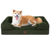 EHEYCIGA orthopedic dog bed memory foam closeup showing support