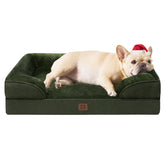 EHEYCIGA orthopedic dog bed memory foam close-up showing pressure-relief comfort