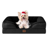 EHEYCIGA orthopedic dog bed memory foam close-up shows pressure-distribution support