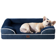 EHEYCIGA orthopedic dog bed memory foam closeup showing even joint support.